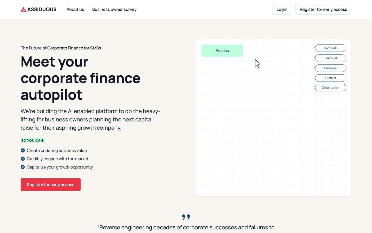 Assiduous — case study